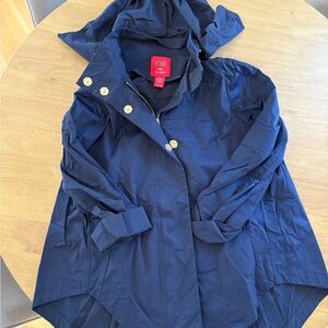 CM Women's Navy Trench Coat